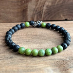 Load image into Gallery viewer, LJ Turtle Aromatherapy bracelets Good Fortune | Canadian Jade &amp; Lava Stone Aromatherapy Diffuser Bracelet

