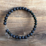 Load image into Gallery viewer, LJ Turtle Aromatherapy bracelets Personal Growth | Green Goldstone &amp; Lava Stone
