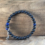 Load image into Gallery viewer, LJ Turtle Aromatherapy bracelets Spiritual Wisdom | Lapis Lazuli &amp; Lava Stone
