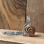 Load image into Gallery viewer, LJ Turtle Aromatherapy &#39;Candy Amber&#39; | One-of-a-Kind Handblown Glass Pendant
