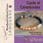Load image into Gallery viewer, LJ Turtle Aromatherapy Cycle of Ceremonies Fundraiser | Seven Generations Diffuser Bracelet
