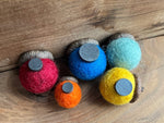 Load image into Gallery viewer, LJ Turtle Aromatherapy Acorn Magnets | Felted Essential Oil Diffusers | Set of 5

