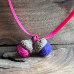 Load image into Gallery viewer, LJ Turtle Aromatherapy Felt Diffuser Tiny Double Felted Acorn | Raspberry &amp; Purple | Aromatherapy Diffuser
