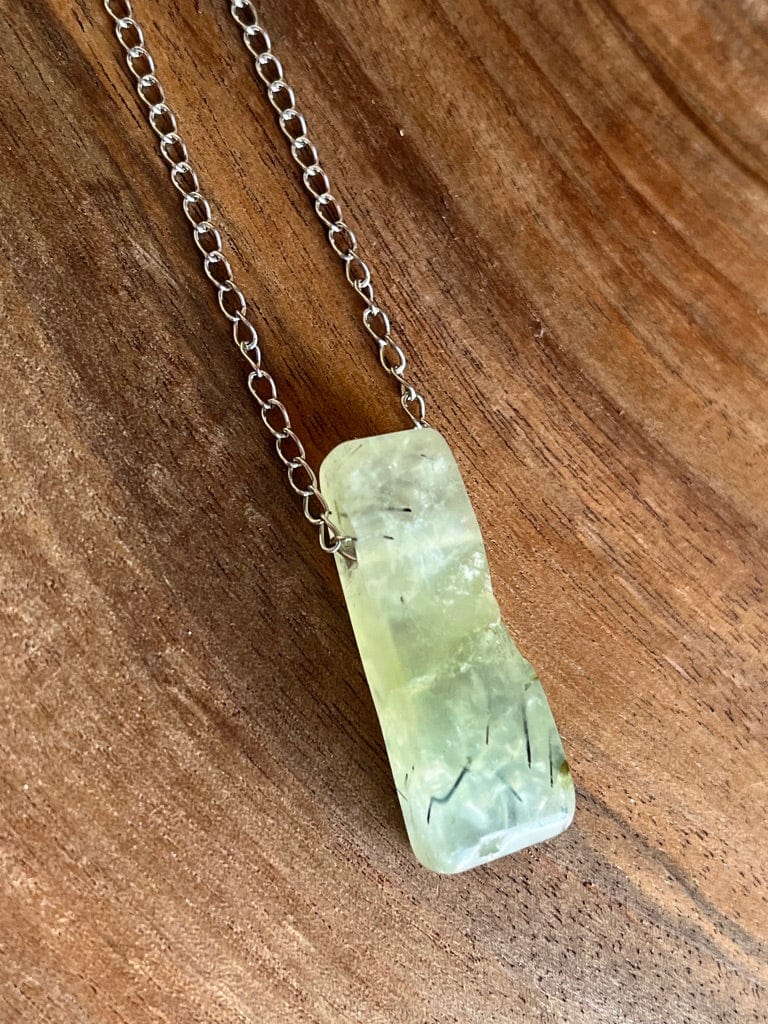 LJ Turtle Aromatherapy Inner Peace | Prehnite and Lava Stone Essential Oil Necklace