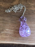 Load image into Gallery viewer, LJ Turtle Aromatherapy Lavender Lace | Handblown Glass Pendant
