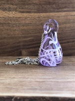Load image into Gallery viewer, LJ Turtle Aromatherapy Lavender Lace | Handblown Glass Pendant
