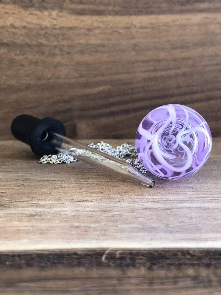 LJ Turtle Aromatherapy Lavender Lace | Handblown Glass Pendant