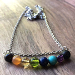 Load image into Gallery viewer, LJ Turtle Aromatherapy necklace Chakra &amp; Lava Stone
