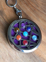 Load image into Gallery viewer, LJ Turtle Aromatherapy Pendant Chakra | Stainless Steel
