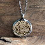 Load image into Gallery viewer, LJ Turtle Aromatherapy Pendant Mandala| Stainless Steel
