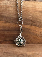 Load image into Gallery viewer, LJ Turtle Aromatherapy Round Cage Locket
