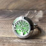 Load image into Gallery viewer, LJ Turtle Aromatherapy Tree of Life Stainless Steel Ring | Size 10
