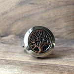 Load image into Gallery viewer, LJ Turtle Aromatherapy Tree of Life Stainless Steel Ring | Size 6
